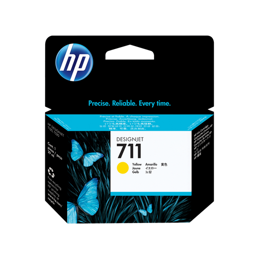 ORIGINAL HP Cartuccia d'inchiostro giallo CZ132A 711 ~1000 Seiten 29ml ink cartridge, standard