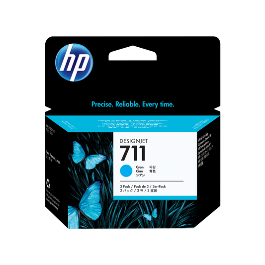 ORIGINAL HP Multipack ciano CZ134A 711 ~3000 Seiten 87ml 3-Pack 29 ml