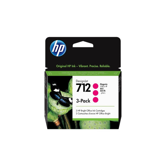 ORIGINAL HP Multipack magenta 3ED78A 712 ~1050 Seiten 87ml