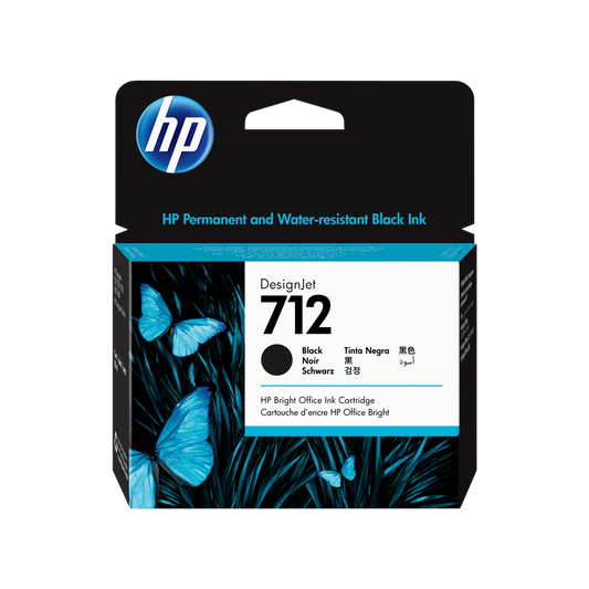 ORIGINAL HP Cartuccia d'inchiostro nero 3ED71A 712 ~450 Seiten 80ml