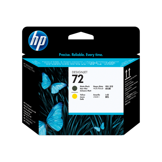 ORIGINAL HP Testina per stampa giallo / Nero (opaco) C9384A 72