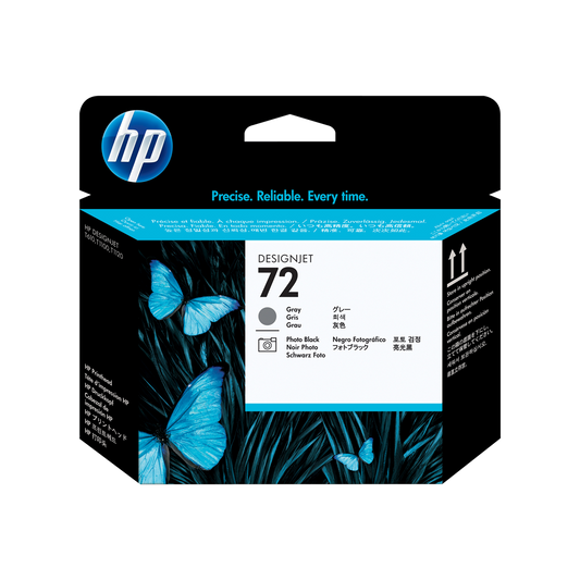ORIGINAL HP Testina per stampa Grigio / Nero (Foto) C9380A 72
