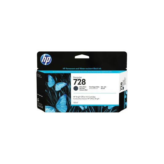 ORIGINAL HP Cartuccia d'inchiostro Nero (opaco) 3WX25A 728 130ml Cartuccia inchiostro nero opaco HP DesignJet 728 da 130 ml
