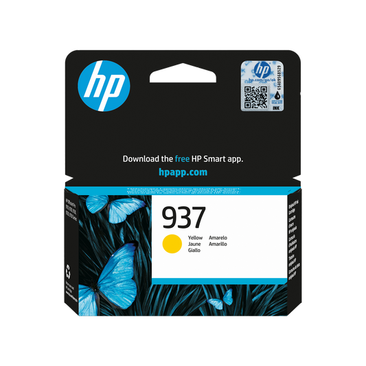 ORIGINAL HP Cartuccia d'inchiostro giallo 4S6W4NE 937 ~800 Seiten Cartuccia di inchiostro giallo originale HP 937