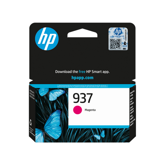 ORIGINAL HP Cartuccia d'inchiostro magenta 4S6W3NE 937 ~800 Seiten Cartuccia di inchiostro magenta originale HP 937