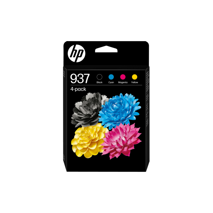 ORIGINAL HP Multipack nero / ciano / magenta / giallo 6C400NE 937 ~3650 Seiten 937 CMYK Original Ink Cartridge 4-Pack