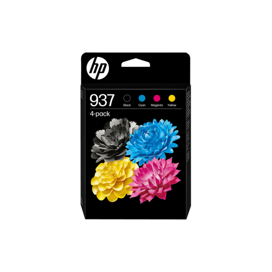 ORIGINAL HP Multipack nero / ciano / magenta / giallo 6C400NE 937 ~3650 Seiten 937 CMYK Original Ink Cartridge 4-Pack