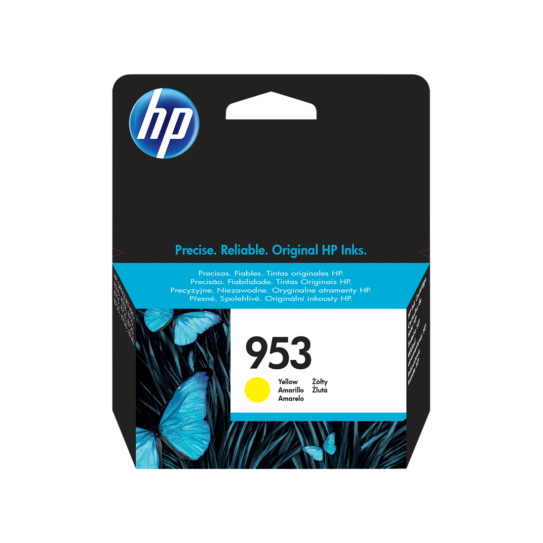 ORIGINAL HP Cartuccia d'inchiostro giallo F6U14AE 953 ~630 Seiten