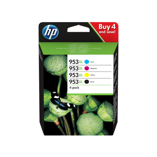 ORIGINAL HP Multipack nero / ciano / magenta / giallo 3HZ52AE MCVP 01 953 XL ~6350 Seiten