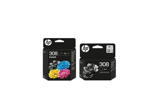 HP 308- Multipack - Confezione da 3 cartucce ( 2 Nero e 1 Colore)