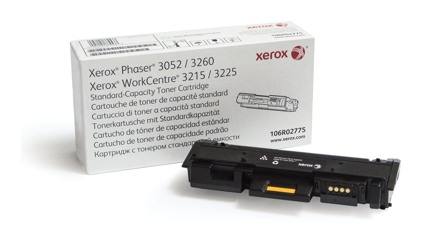 Xerox Cartuccia toner Nero a Capacità standard da 1500 Pagine per Phaser® 3052/3260, WorkCentre® 3215/3225 (106R02775)
