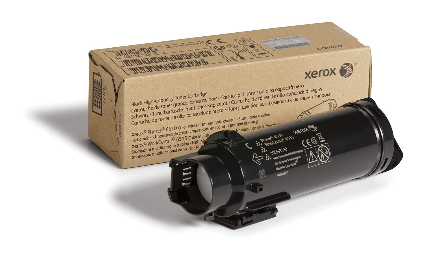 Xerox Cartuccia toner Nero a Alta capacità da 5500 Pagine per Phaser® 6510, WorkCentre® 6515 (106R03480)