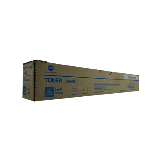 ORIGINAL Konica Minolta toner ciano AAV8450 TN328C ~28000 Seiten
