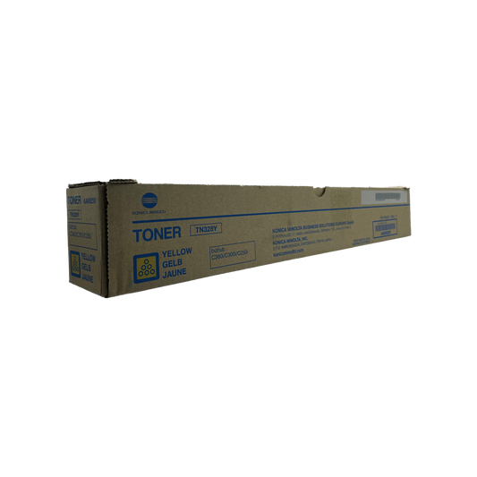 ORIGINAL Konica Minolta toner giallo AAV8250 TN328Y ~28000 Seiten