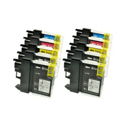 Cartucce compatibili per Brother LC-985 XL (4 Nero, 2 Ciano, 2 Magenta, 2 Giallo)