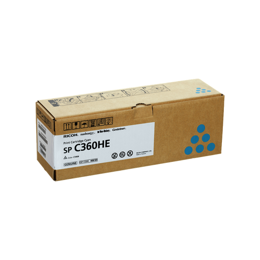 ORIGINAL Ricoh toner ciano 408185 SP C360HEC ~5000 Seiten