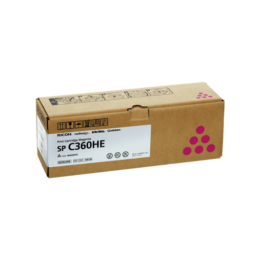 ORIGINAL Ricoh toner magenta 408186 SP C360HEM ~5000 Seiten