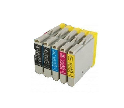 Cartucce compatibili per Brother LC-970 LC (2 Nero, 1 Ciano, 1 Magenta, 1 Giallo)