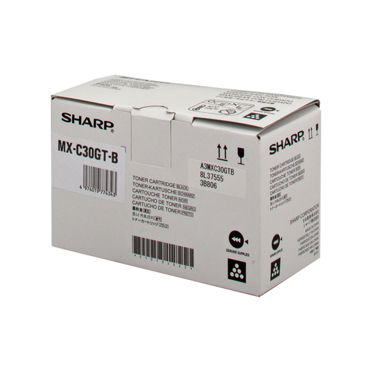 ORIGINAL Sharp toner nero MX-C30GTB ~6000 Seiten